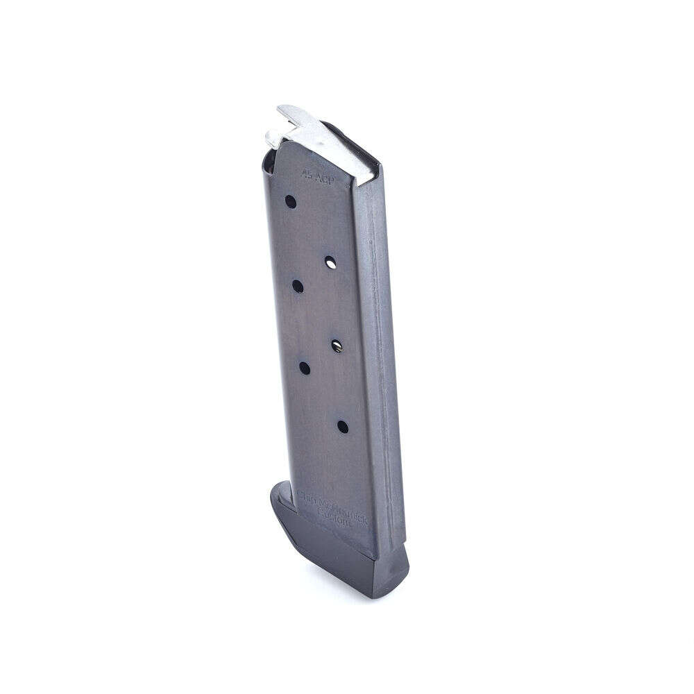 Magazines Chip McCormick 4.50" 45ACP FULL SIZE CLASSIC 45ACP 7RD BL W/PAD MAG • Model: 4.50"